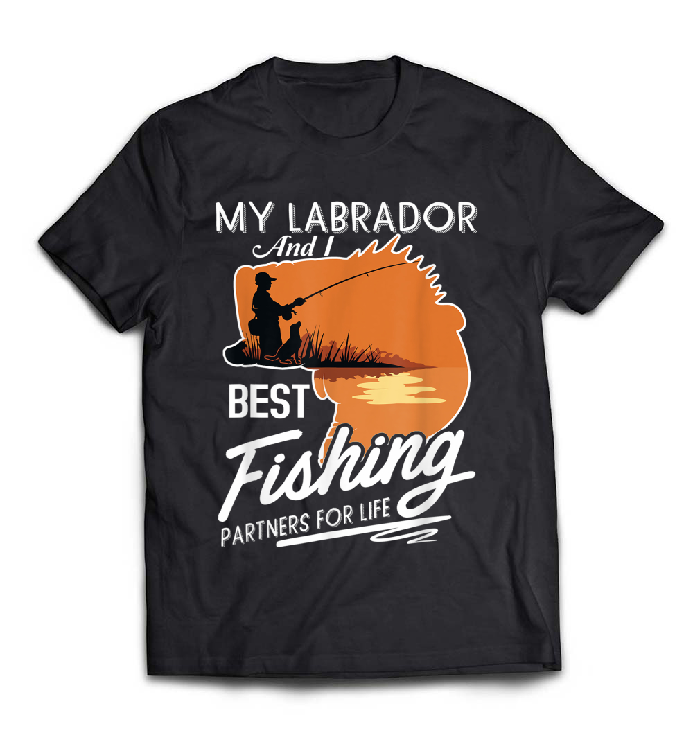 Funny Labrador Best Fishing Partner T-Shirt: The Perfect Gift for Dog Lovers and Anglers